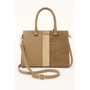 ΤΣΑΝΤΑ COFFEE ΜΕ CROCO ΛΕΠΤΟΜΕΡΕΙΑ ΓΥΝΑΙΚΕΙΑ